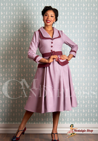 Miss Candyfloss - Xanthe-Mai Figure hugging swing blazer-dress