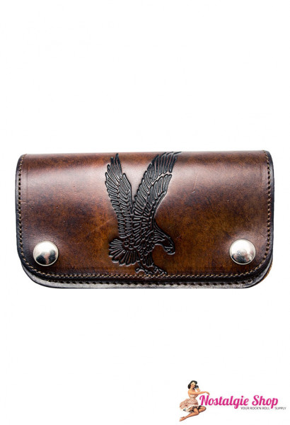 Running Bear Portemonnaie - antik Adler USA Wallet with Chain