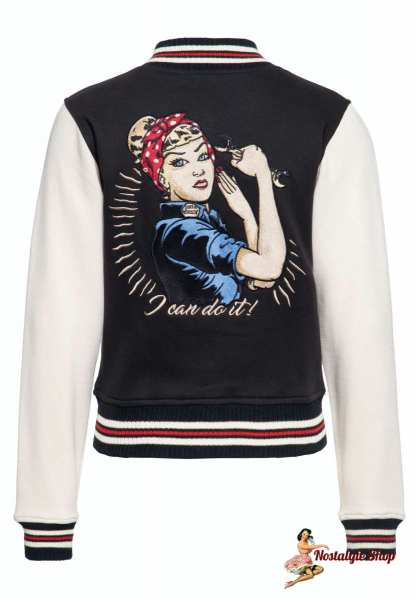 Queen Kerosin - COLLEGE SWEATJACKE »I CAN DO IT«