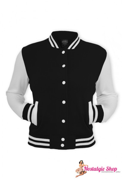 College Jacke schwarz - Einzelstück in XS