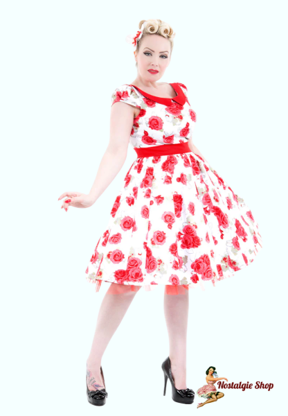 Hearts and Roses - Bianca Swing Dress