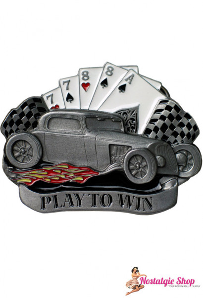 Tanside UK Buckle - Play to Win Hot Rod Poker Gürtelschnalle