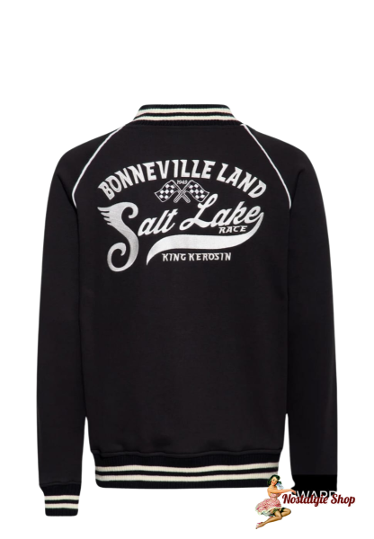 King Kerosin - COLLEGEJACKE 'SALT LAKE RACE' IN SCHWARZ