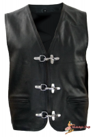 Running Bear - Oldschool Biker Motorrad Lederweste Running Bear - Oldschool Biker Motorrad Lederweste