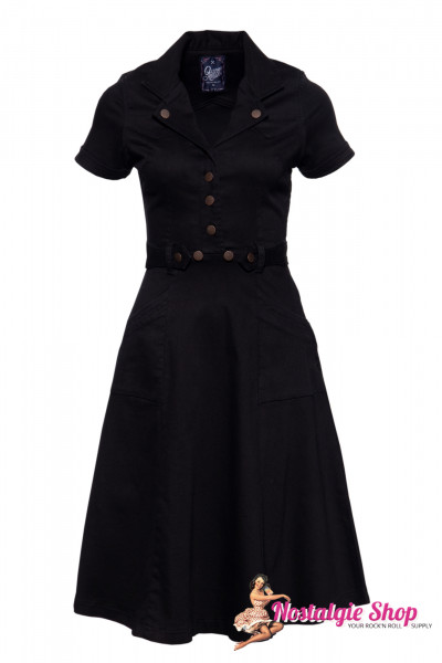 Queen Kerosin Denim Workwear Swingkleid
