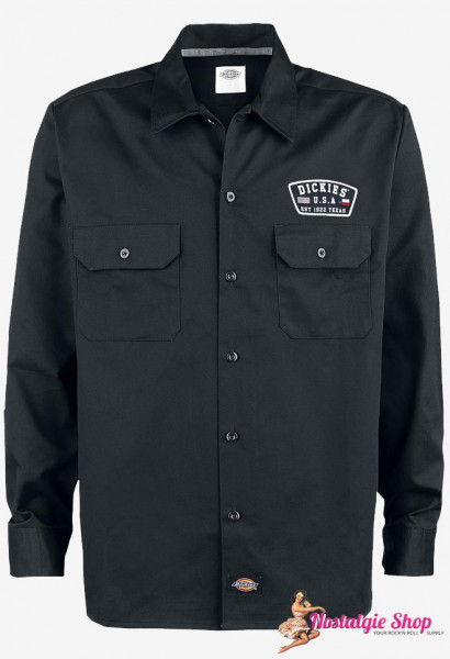 Dickies Workshirt Minersville schwarz S