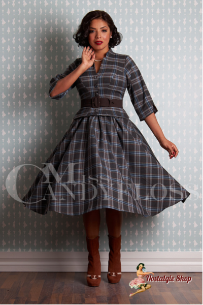 Miss Candyfloss - Julietta-Dora Classic flattering tartan dress