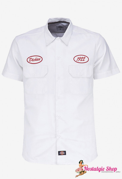 Dickies Workshirt Rotonda South - weiß Rockabilly Hochzeit