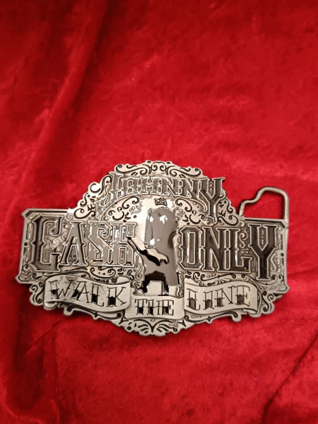Johnny cash belt buckle hotsell