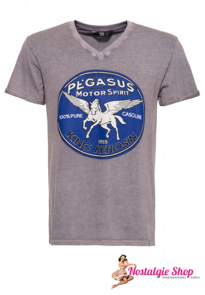 KK "Pegasus" Roll-Up T-shirt Acid Wash with Print