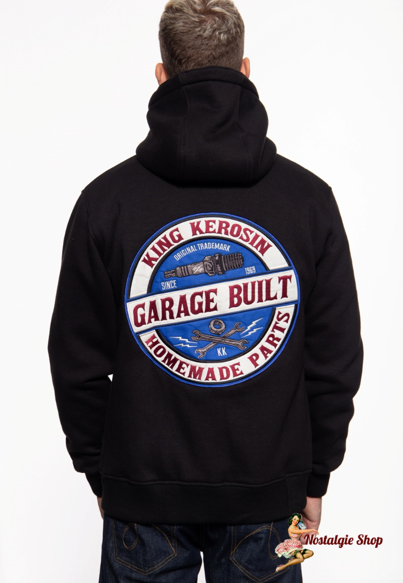King Kerosin SWEATJACKE MIT KAPUZE »GARAGE BUILT« Nostalgieshop