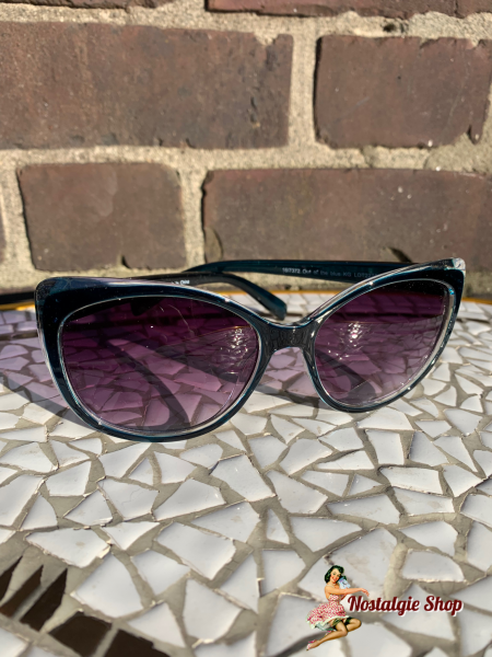 Retro Sonnenbrille - dunkelblau
