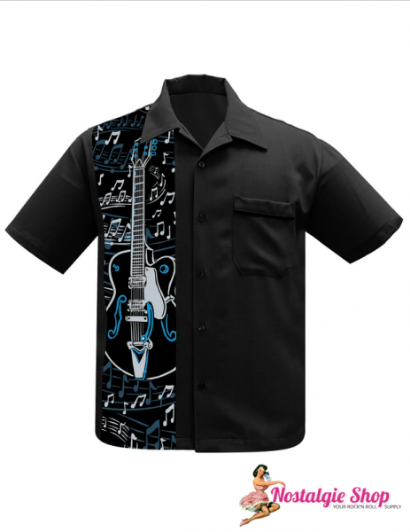 Steady Bowling Shirt - Guitar Panel