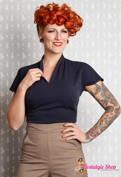 Miss Candyfloss Top Birdie-Lee - navy