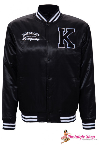Satin Collegejacke Motor City Dragway