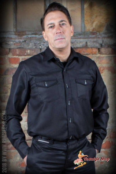 Rumble59 - Classic Gentleman's Shirt - schwarz