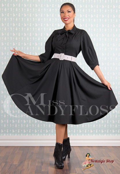 Miss Candyfloss - Emilie-Lou All striped tie-blouse dress