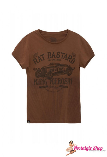 King Kerosin - Rat Bastard T-Shirt - braun oder oliv