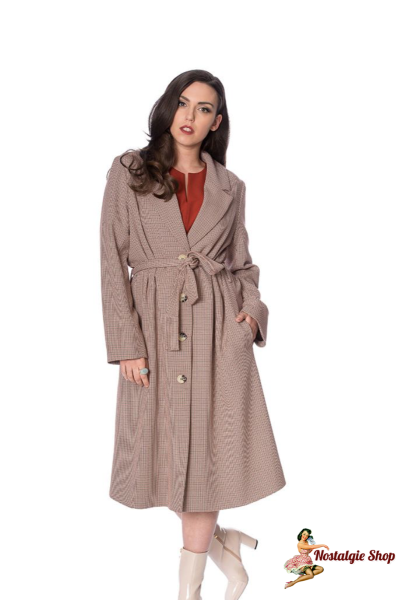 Banned - QUEEN BETTY CHECK PARKA COAT