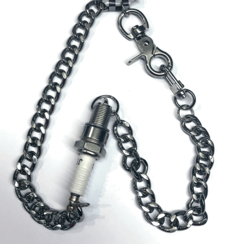 Running Bear Geldbörsenkette - Zündkerze, Wallet Chain mattiert