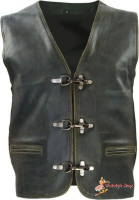 Running Bear - Antik Biker Motorrad Lederweste Karabiner Verschluss Running Bear - Antik Biker Motorrad Lederweste Karabiner Verschluss