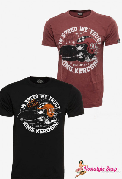 KK In Speed We Trust T-Shirt - rot oder schwarz
