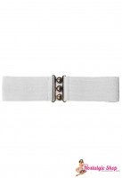 Hell Bunny Stretchgürtel - weiß Hell Bunny Stretchgürtel - weiß