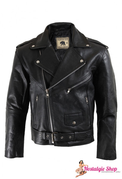 High-quality Marlon Brando - Lederjacke -bestes Leder