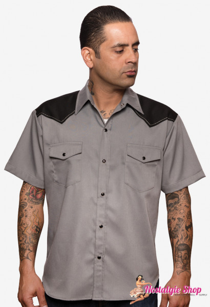 Steady Bowling Shirt - Classic Pic Stitch Western Hamburg