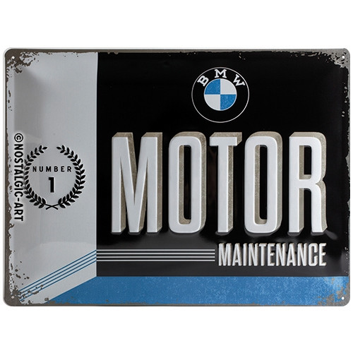 Blechschild 30 x 40 BMW Motor Maintenance
