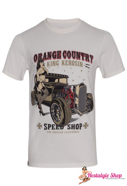 King Kerosin - Orange Country T-Shirt - blau oder weiß