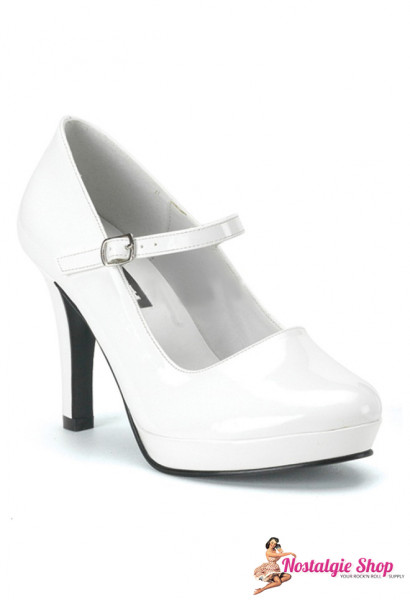 Pumps Mary Jane - weiß - Super Sale