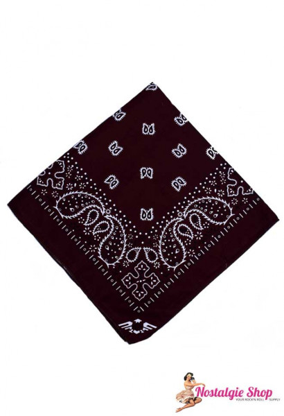 Tiki Bandana - Paisley burgundy