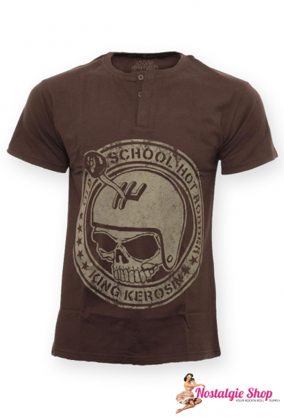 King Kerosin - Old School Hot Rodder T-Shirt in braun