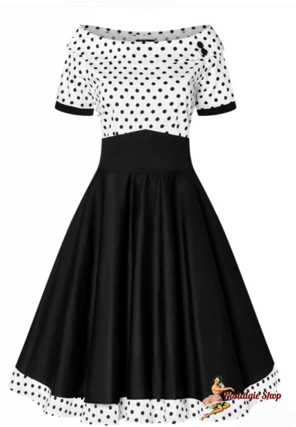 Dolly &amp; Dotty - Darlene Black and White Polkadots