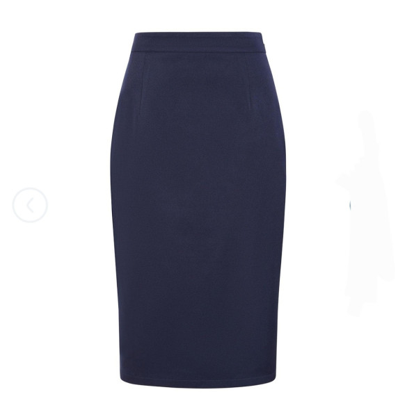 Banned - Retro 50s Leonia Pencil Skirt-Navy