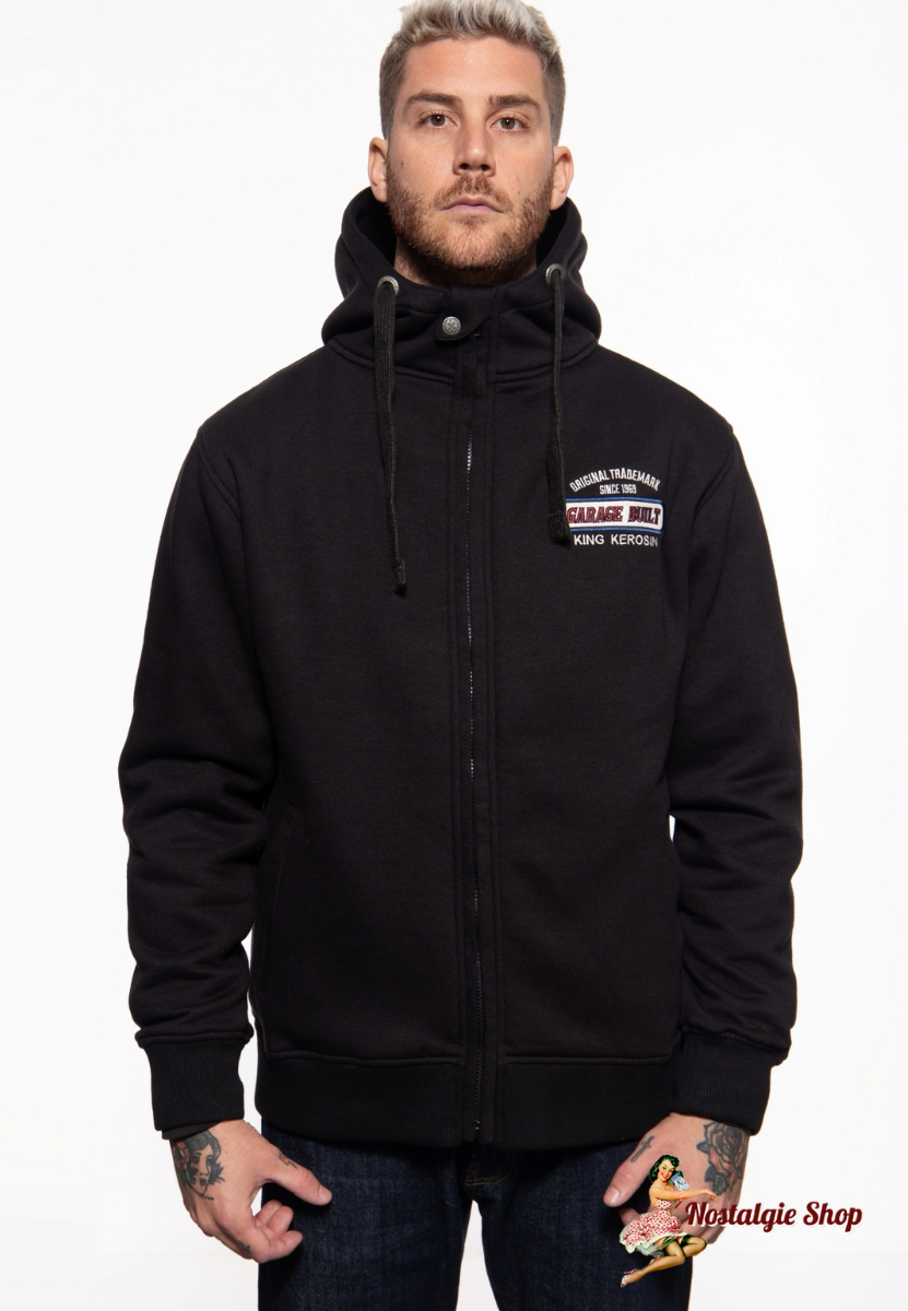 King Kerosin SWEATJACKE MIT KAPUZE »GARAGE BUILT«