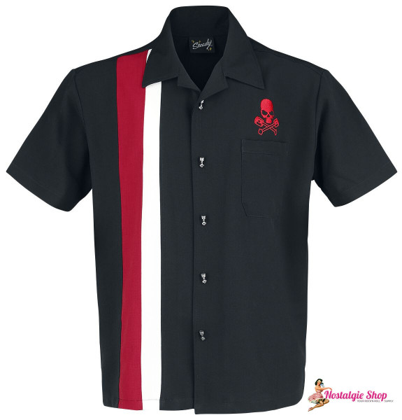 Steady Bowlingshirt - Piston Racer black/red/white