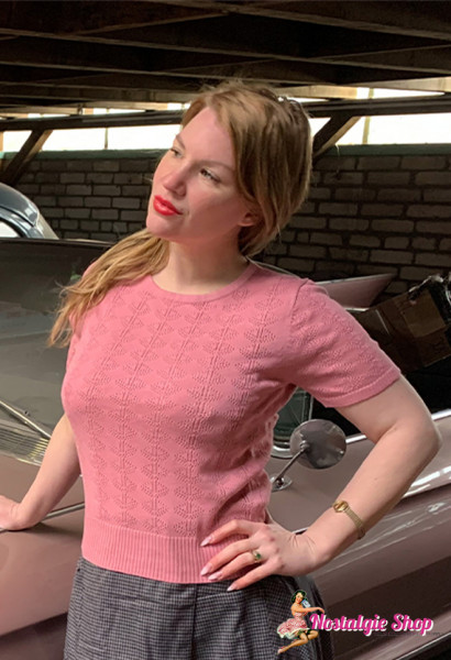 Classic knit top "Blush" by banned - pink