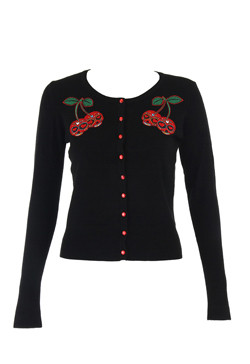 Cardigan - Cherry Skull