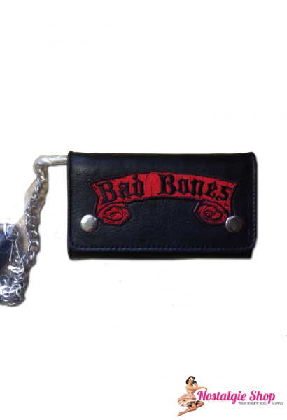 Running Bear - Bad Bones Wallet with Chain