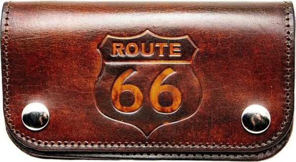 Running Bear Portemonnaie - Route 66, US Car und Biker Wallet