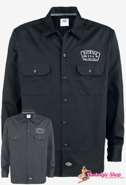 Dickies Workshirt Minersville schwarz S
