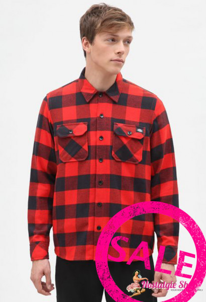 Dickies Holzfällerhemd Sacramento - rot /schwarz