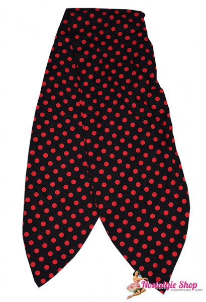 Tiki Hairband with wire - Polkadots red/black or black/red