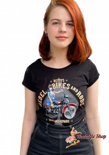 Rumble59 - Damen T-Shirt - Betty&#039;s Rebel Bikes