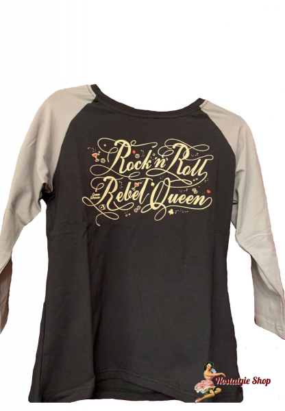 Queen Kerosin - Damen Basic Longsleeve "Rock'n Roll"