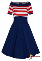 Dolly & Dotty - Darlene Nautical Swing Dress