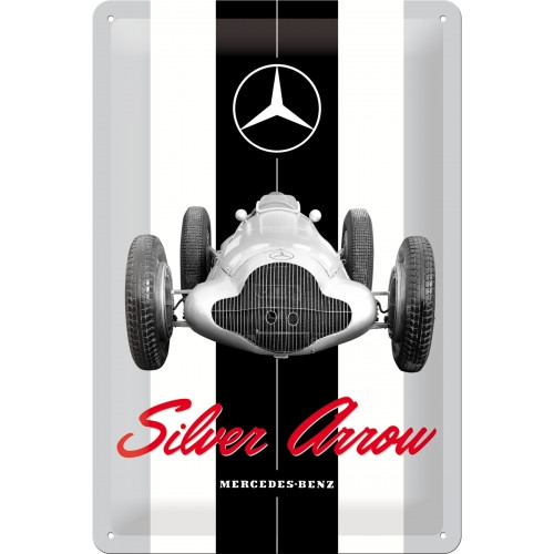 Blechschild 20 x 30 Mercedes-Benz - Silver Arrow