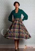 Miss Candyfloss - Agnelle-Gia Tartan flanel swing skirt Miss Candyfloss - Agnelle-Gia Tartan flanel swing skirt